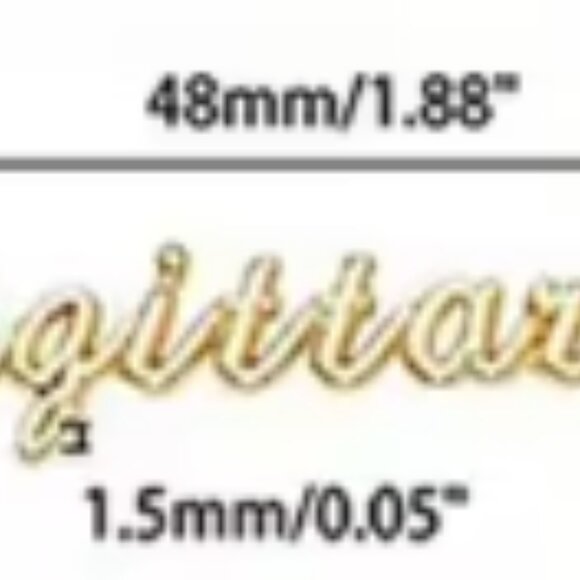 NEW SAGITTARIUS ZODIAC GOLD & SILVER TONE 3D METAL NAIL CHARMS (2PCS) - Picture 5 of 6